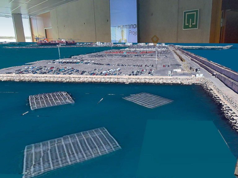 Digital twin of the port area