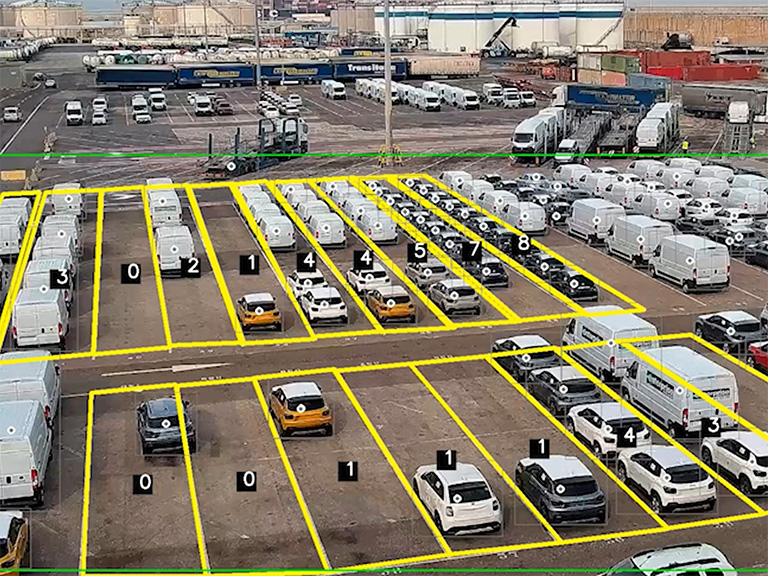 Detección de zonas en entornos porturarios